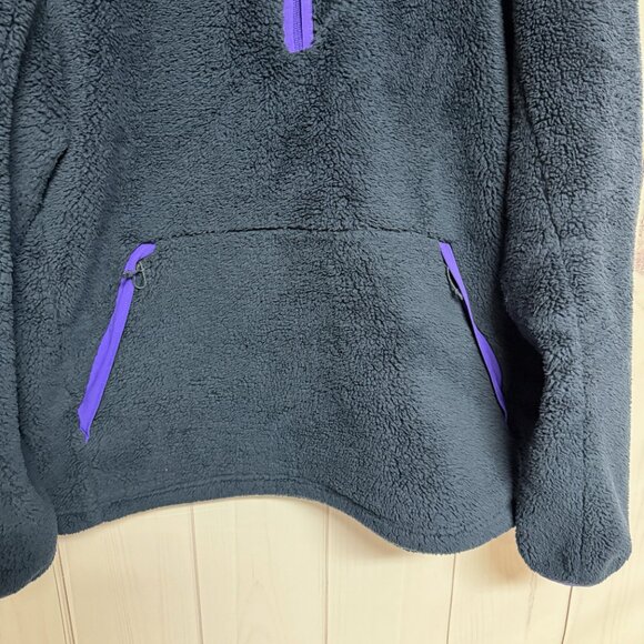 The North Face Campshire Fleece XXL Navy Purple 1/4 Zip EUC - Picture 3 of 12